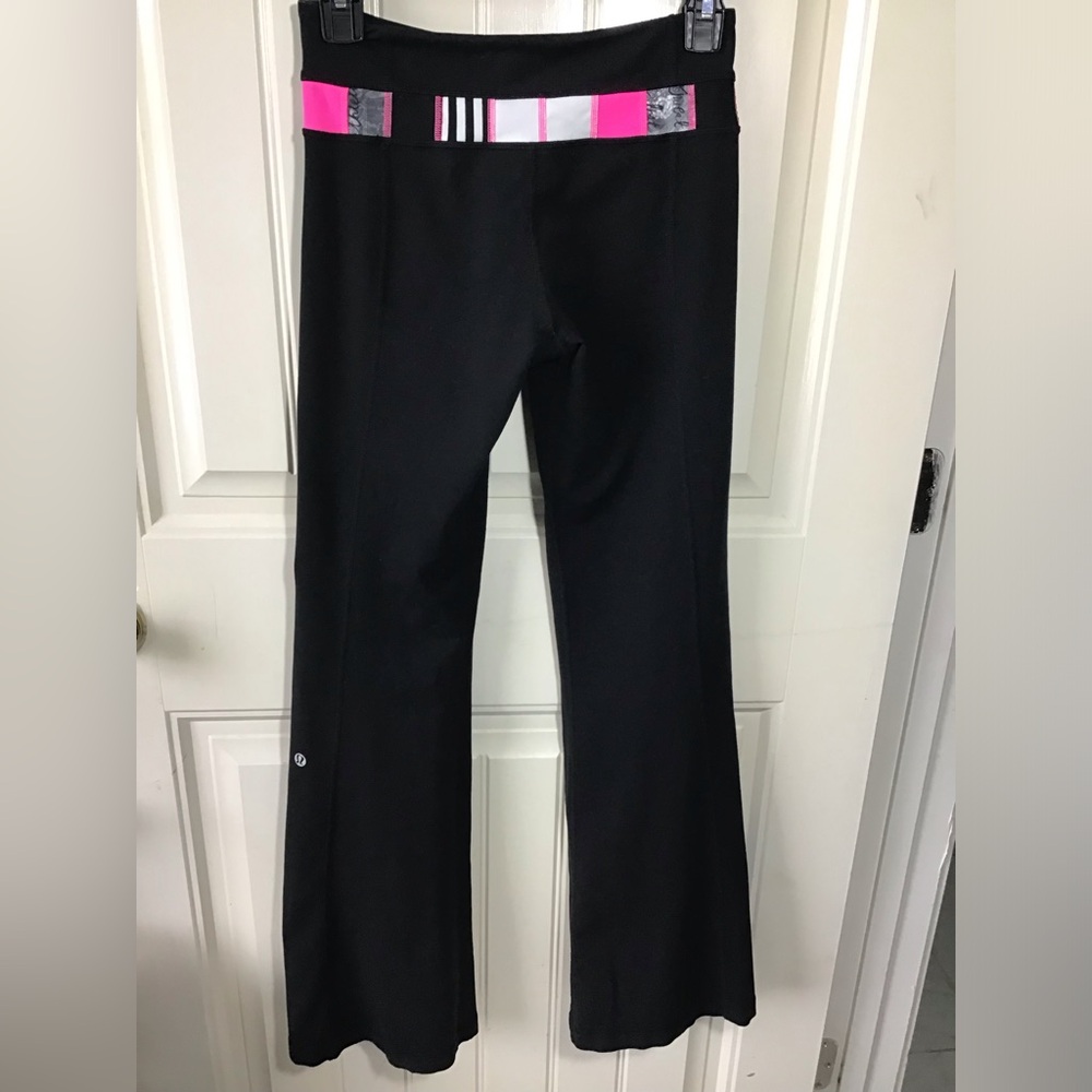 Lululemon Reversible Groove Pants Size 4 32” Black - Picture 4 of 13